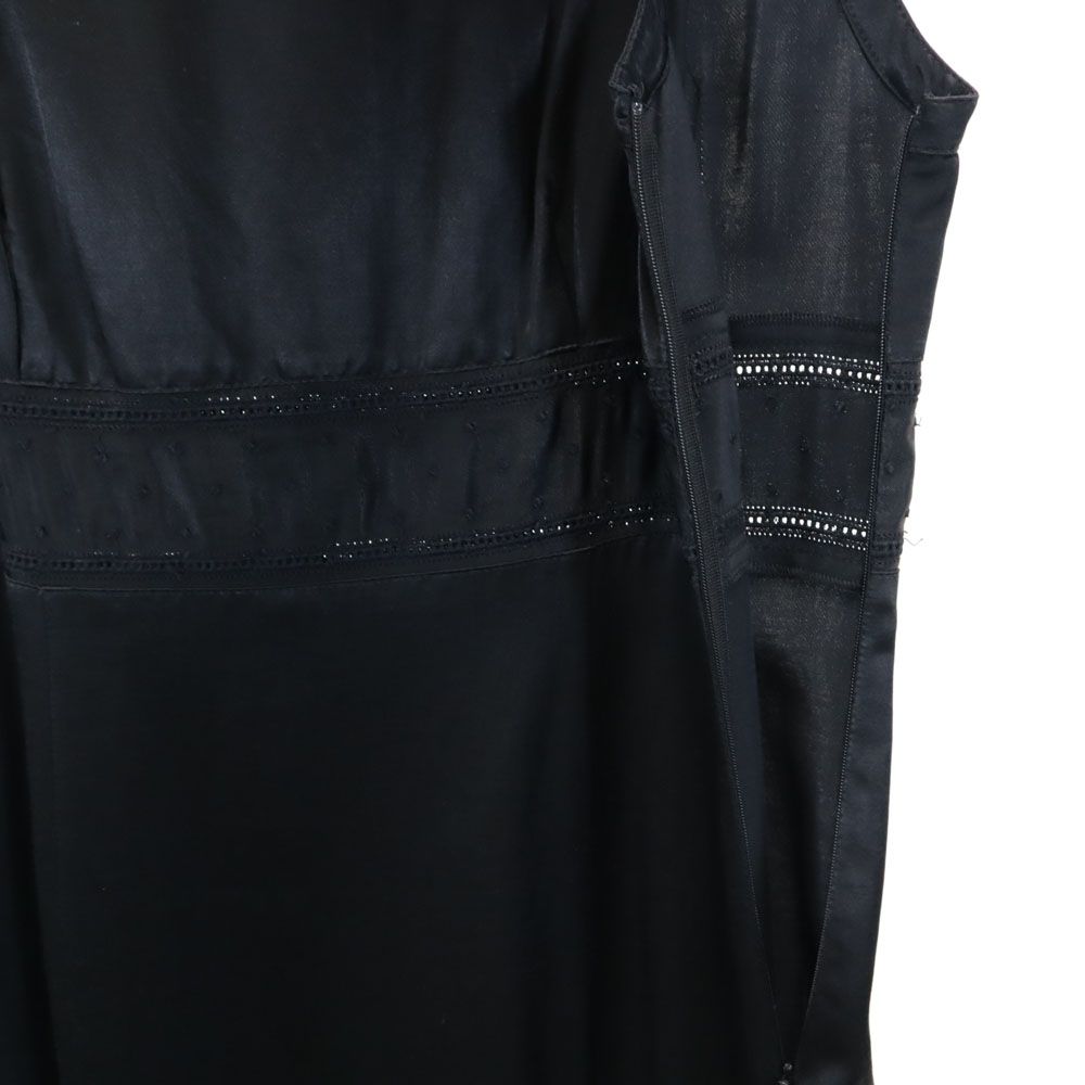 MAX&CO マックスアンドコー イタリア製 ノースリーブ ミニワンピース 42 ブラック レディース