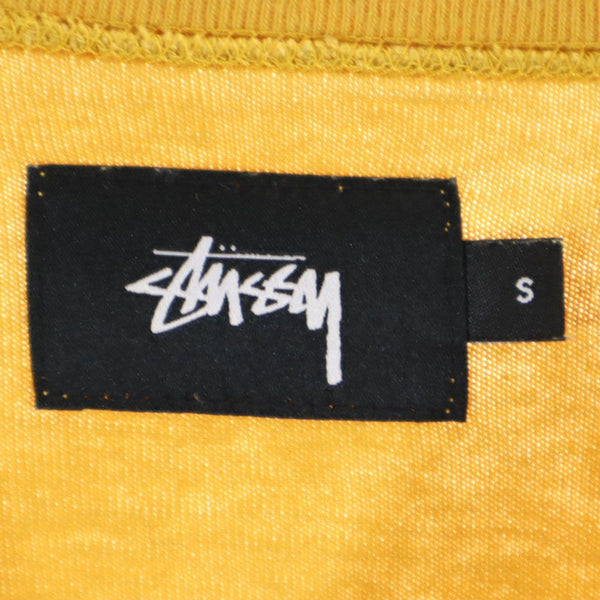 ステューシー 日本製 プリント 長袖 ワンピース S ベージュ系 STUSSY レディース