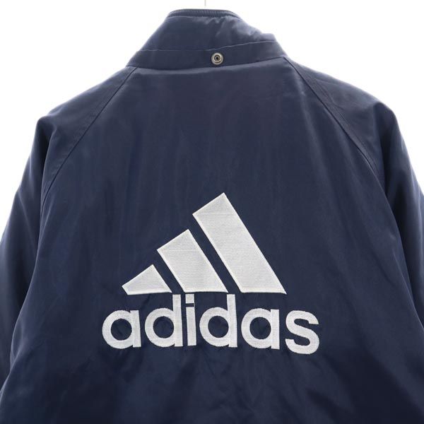 adidas アディダス イギリス製 長袖 ベンチコート 紺 メンズ