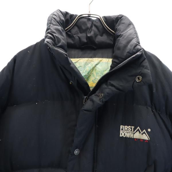 FIRSTDOWN ファーストダウン ロング ダウンジャケット M 黒 メンズ