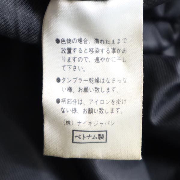 NIKE ナイキ 90s 00s 白タグ オールド 長袖 中綿 ベンチコート L ブラック系 ナイロン フード 裏キルティング メンズ