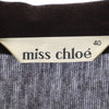 ミスクロエ ウールブレンド 長袖 ワンピース 40 ブラウン miss chloe レディース