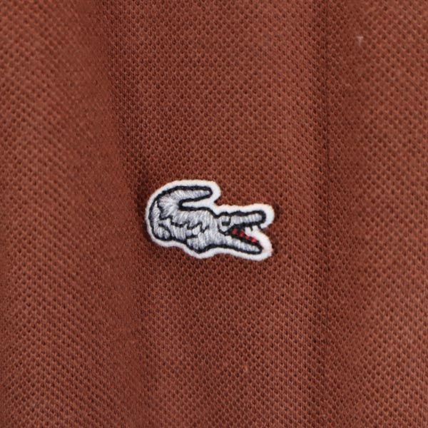 LACOSTE ラコステ 日本製 ノースリーブ ワンピース 38 茶 レディース
