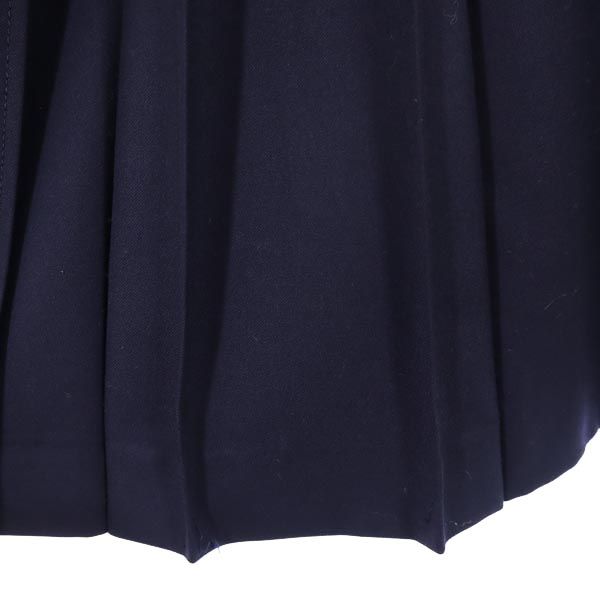 バーバリー ミディ丈 プリーツスカート 紺 BURBERRY レディース