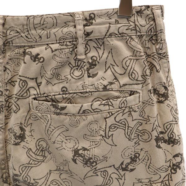 Johnbull ジョンブル 日本製 総柄 ショートパンツ M ブラウン系 メンズ