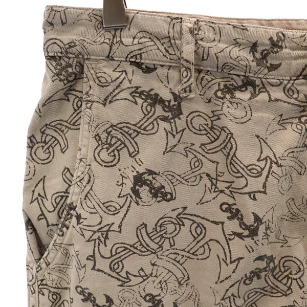 Johnbull ジョンブル 日本製 総柄 ショートパンツ M ブラウン系 メンズ