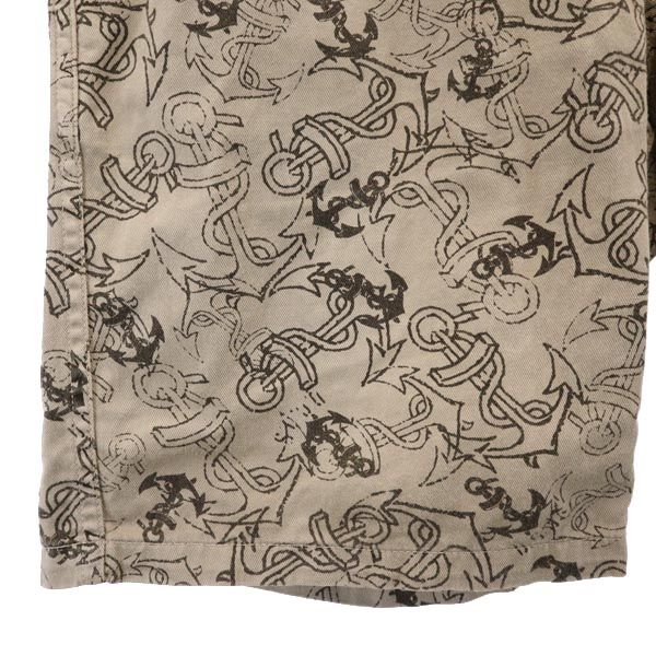 Johnbull ジョンブル 日本製 総柄 ショートパンツ M ブラウン系 メンズ