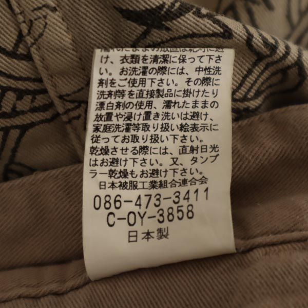 Johnbull ジョンブル 日本製 総柄 ショートパンツ M ブラウン系 メンズ