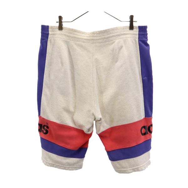 adidas アディダス ヴィンテージ デサント製 プリント スウェット ショートパンツ O グレー系 メンズ