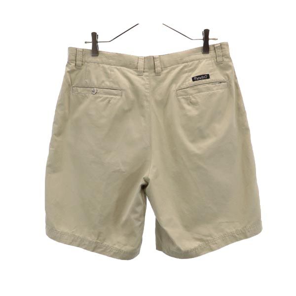 パラディーゾ ショートパンツ 88 ベージュ Paradiso ロゴ刺繍 メンズ