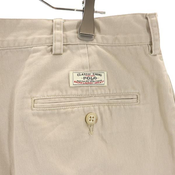 ポロバイラルフローレン 90s オールド チノショートパンツ w38 ベージュ Polo by Ralph Lauren メンズ