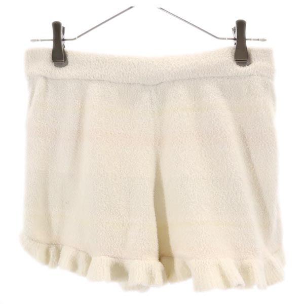 gelato pique ジェラートピケ ボーダー柄 ルームウェアショートパンツ F ホワイト ジェラピケ レディース