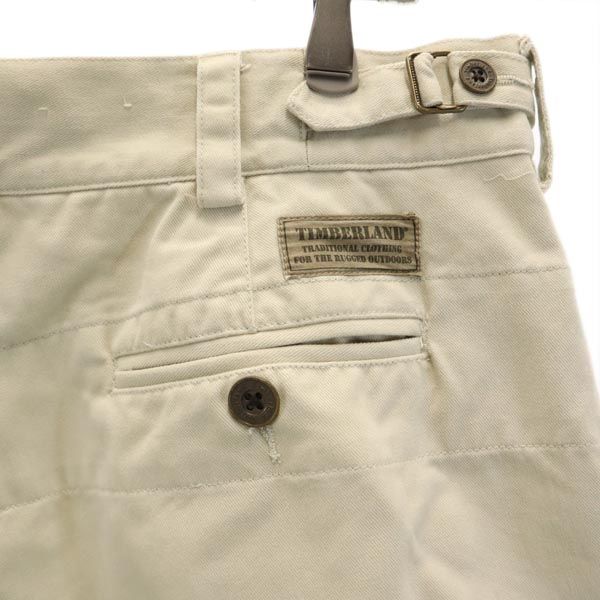 Timberland ティンバーランド チノショートパンツ w36 ベージュ系 ボタンフライ メンズ