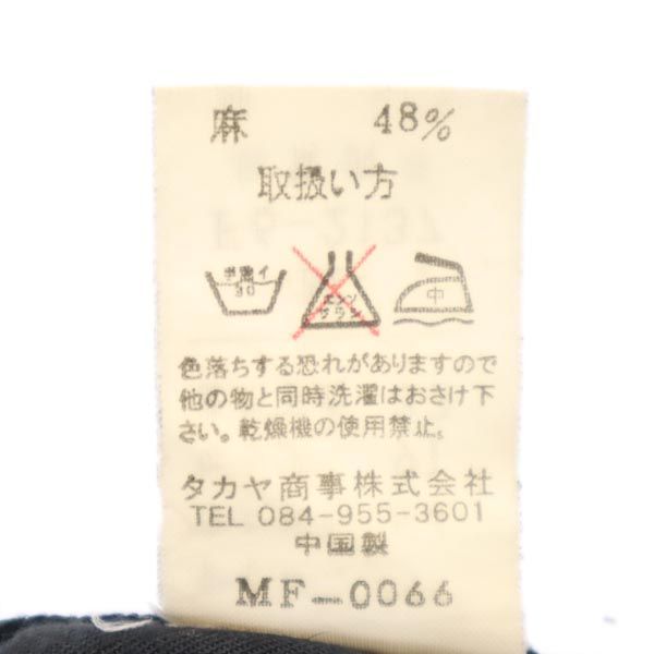 MARITHE + FRANCOIS GIRBAUD マリテフランソワジルボー リネンブレンド ショートパンツ M 黒 ハーフパンツ メンズ