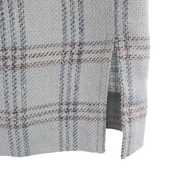 Chloe クロエ チェック ミニ丈 スカート 9 水色 レディース