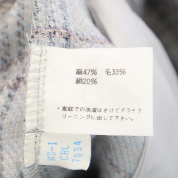 Chloe クロエ チェック ミニ丈 スカート 9 水色 レディース