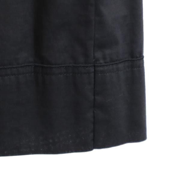 BURBERRY バーバリー ミディ丈 プリーツスカート 36 ブラック サイドジップ レディース