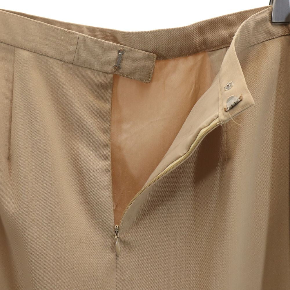 Burberrys バーバリーズ 90s ロング丈 ウール タイトスカート 15 ベージュ系 バックジップ レディース