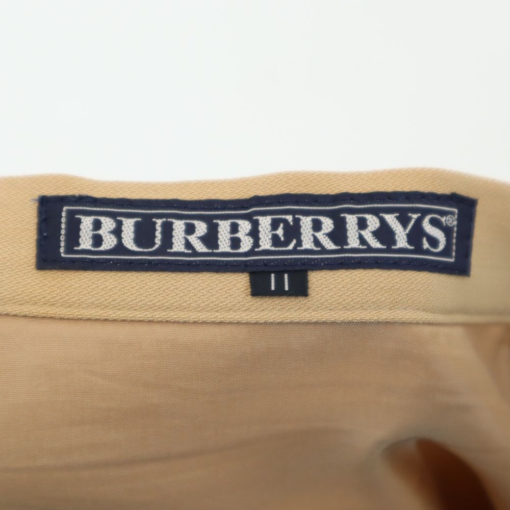 Burberrys バーバリーズ 90s ロング丈 ウール フレアスカート 11 ベージュ系 サイドジップ レディース