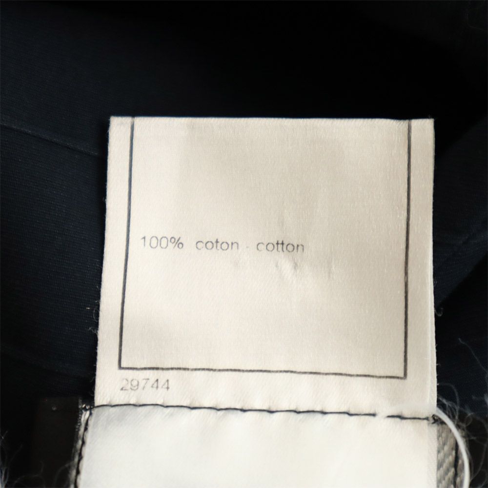 CHANEL シャネル フランス製 ミディスカート 36 ネイビー系 レディース