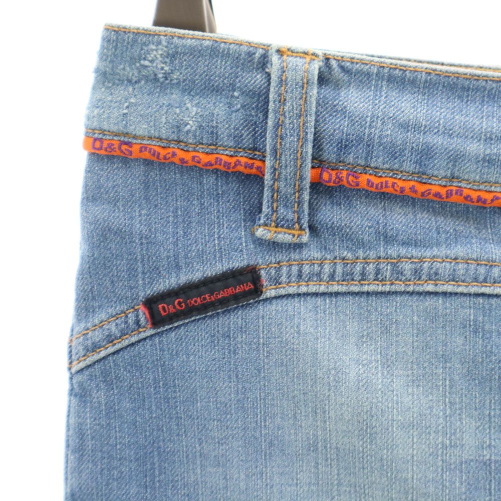 ドルチェアンドガッバーナ ミニ丈 デニム タイトスカート 22/36 DOLCE&GABBANA レディース