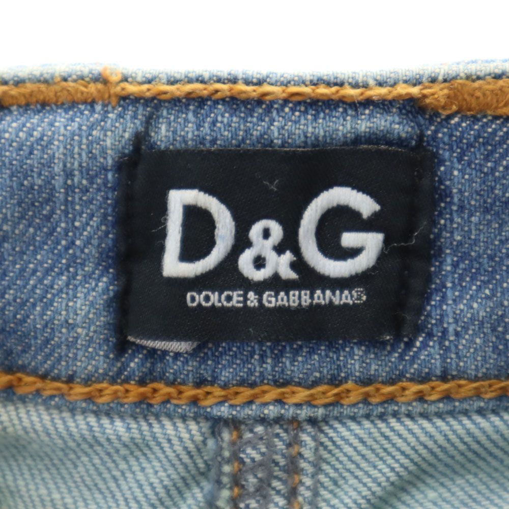 ドルチェアンドガッバーナ ミニ丈 デニム タイトスカート 22/36 DOLCE&GABBANA レディース