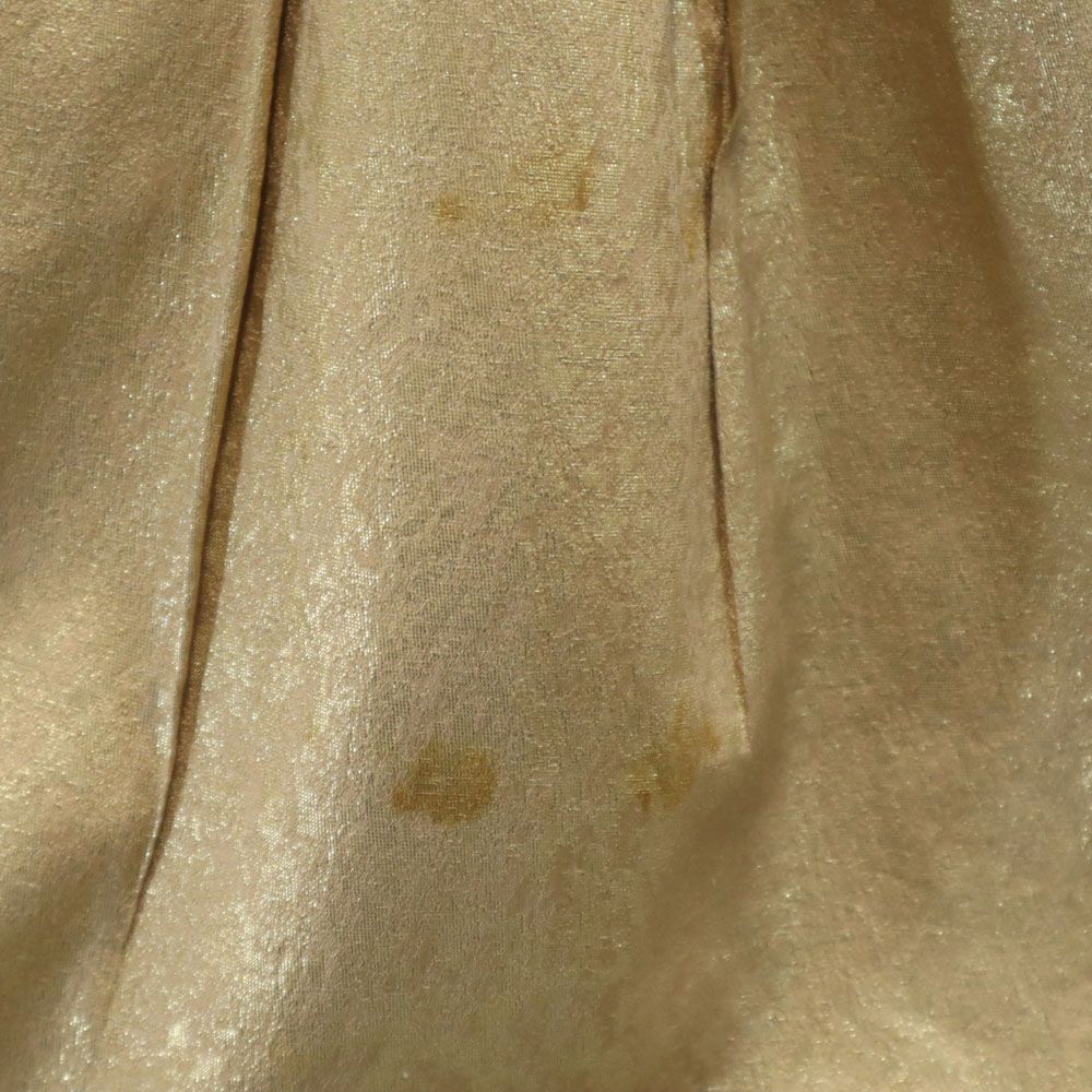 Chloe クロエ フランス製 シルクブレンド ミニスカート T34 ゴールド レディース