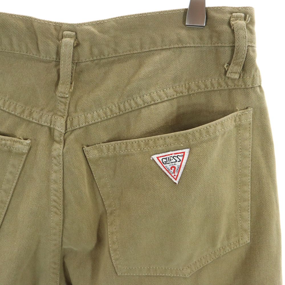 Guess ゲス 90s USA製 オールド ショートパンツ 1 ブラウン BY GEORGES MARCICANO ボタンフライ メンズ