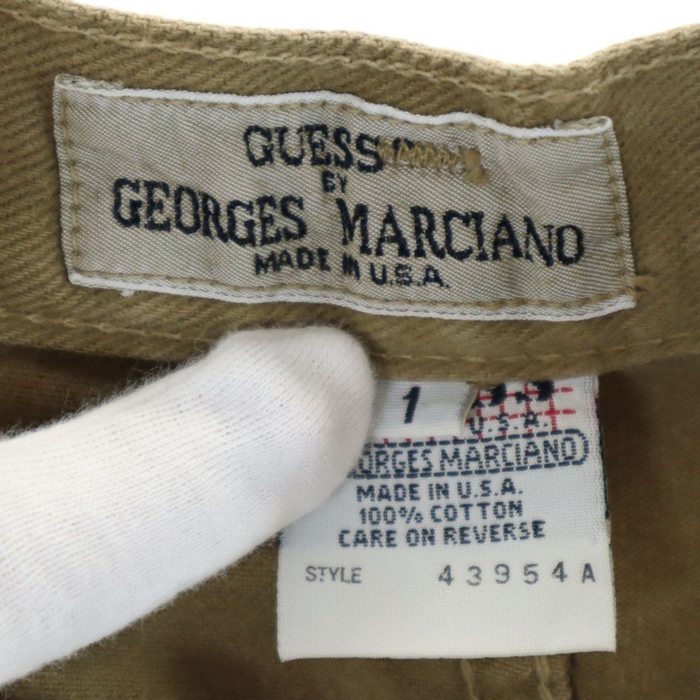 Guess ゲス 90s USA製 オールド ショートパンツ 1 ブラウン BY GEORGES MARCICANO ボタンフライ メンズ