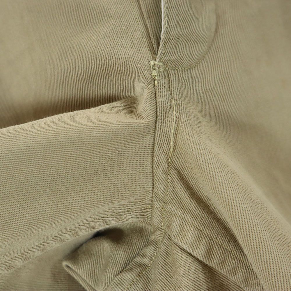 ミリタリー ショートパンツ ベージュ ボタンフライ メンズ