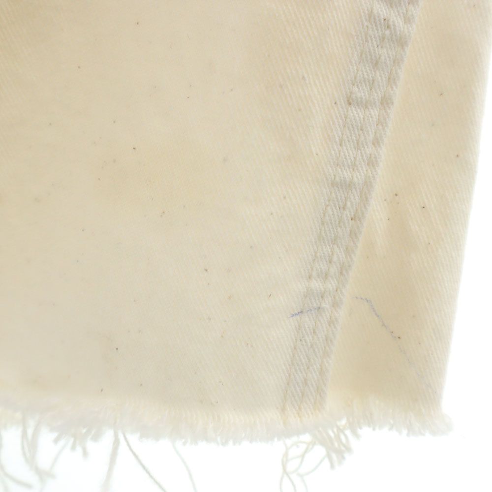 KEY キー 90s USA製 オールド カットオフ ペインターショートパンツ W34 ホワイト メンズ