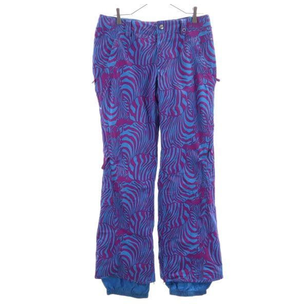 BURTON バートン 総柄 スノーボード 中綿入 パンツ M ネイビー系 スキー ウインタースポーツ スノボ メンズ