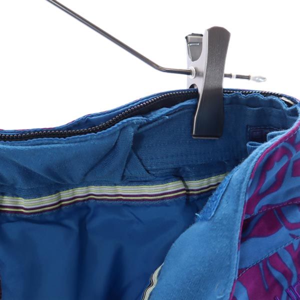 BURTON バートン 総柄 スノーボード 中綿入 パンツ M ネイビー系 スキー ウインタースポーツ スノボ メンズ