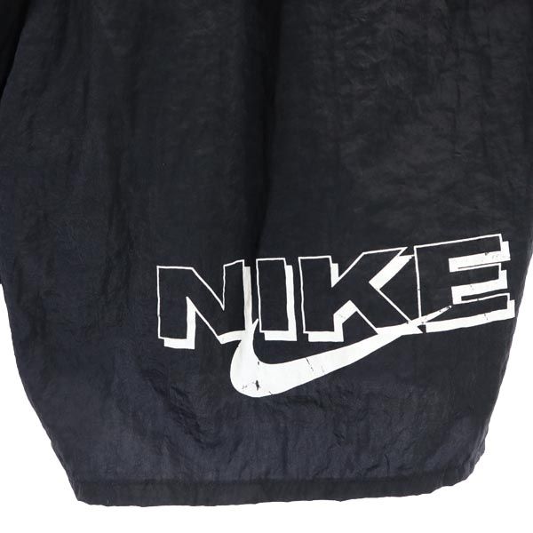 NIKE ナイキ 90s 00s 白タグ オールド スイム パンツ L(14-16) 黒 水着 海水パンツ サーフパンツ キッズ