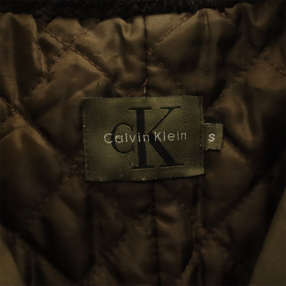 Calvin klein カルバンクライン 90s ダブルブレスト 中綿コート S ブラウン オールド ヴィンテージ レディース
