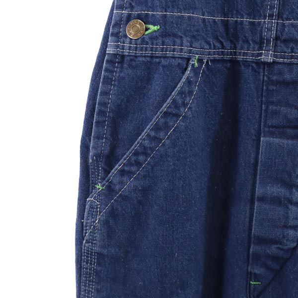 ELY エリー USA製 デニム オーバーオール ボタンフライ メンズ