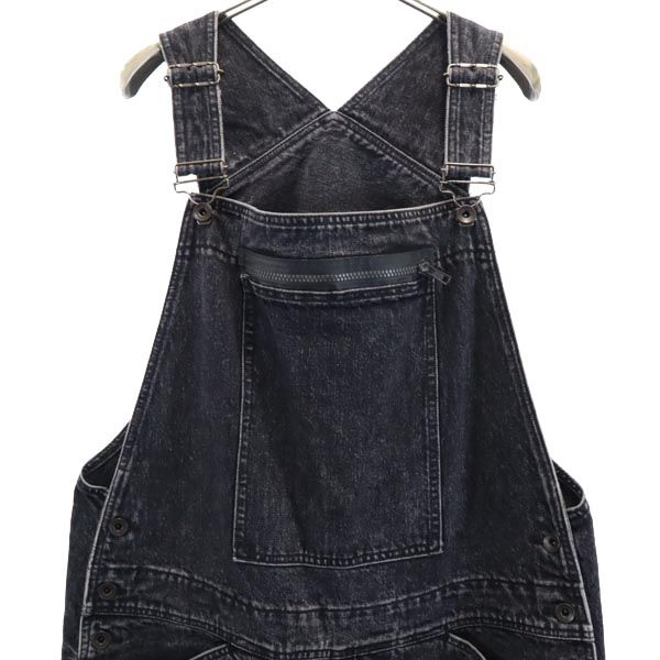 ESSAY エッセイ デニム オーバーオール OS 黒 メンズ