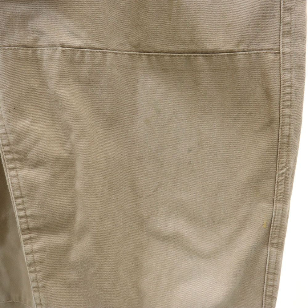 AWC mode center オーバーオール 50 ベージュ ボタンフライ メンズ