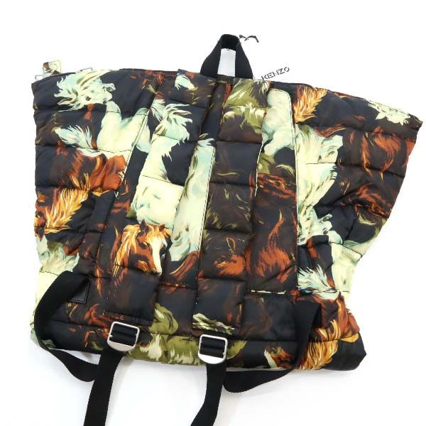 未使用 KENZO ケンゾー 21AW kenzomania 2WAY FA65SA003F23 総柄 キルティング デイパック  バックパック メンズ