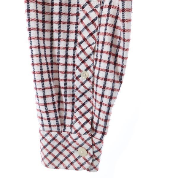 FRED PERRY フレッドペリー 格子柄 長袖 シャツ S 赤×白×黒 メンズ