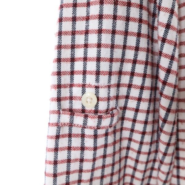 FRED PERRY フレッドペリー 格子柄 長袖 シャツ S 赤×白×黒 メンズ
