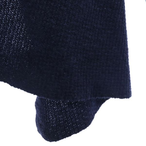 mizuiro ind ミズイロインド ウール ドレープネック ジャケット ネイビー系 レディース