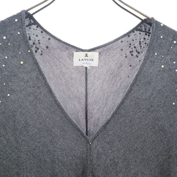 LANVIN en Bleu ランバンオンブルー 長袖 ドルマンスリーブ セーター 38 グレー系 ニット レディース