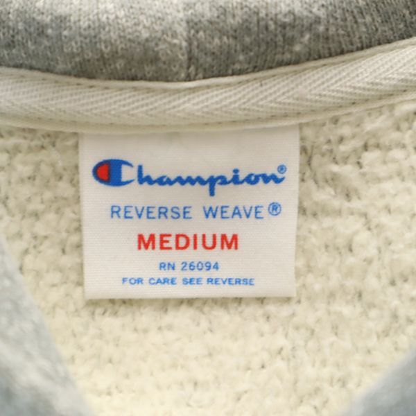 Champion チャンピオン リバースウィーブ 長袖 スウェットパーカー M グレー REVERSE WEAVE ジップパーカー レディース