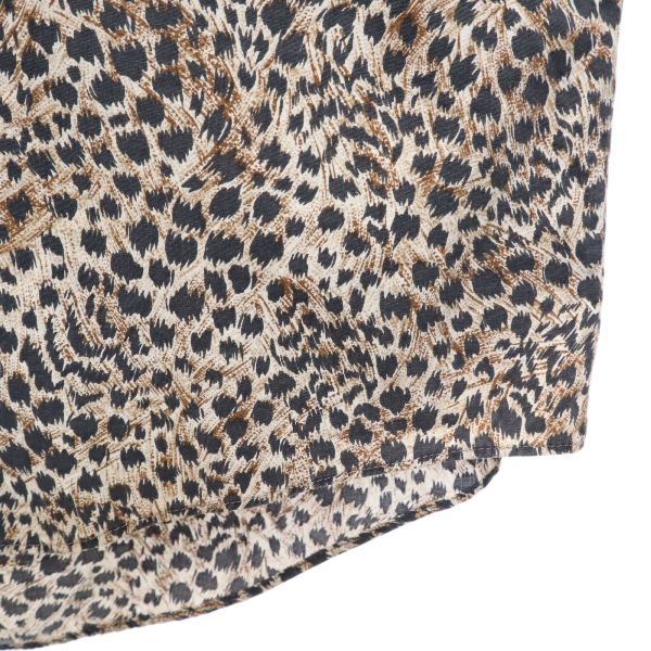 Rore Pop 70s アニマル柄 長袖 シャツ F ブラウン系 Rore Pop メンズ