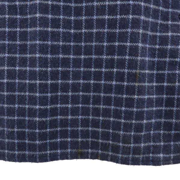 MAX MARA マックスマーラ イタリア製 チェック柄 長袖 シャツ M 青系 レディース