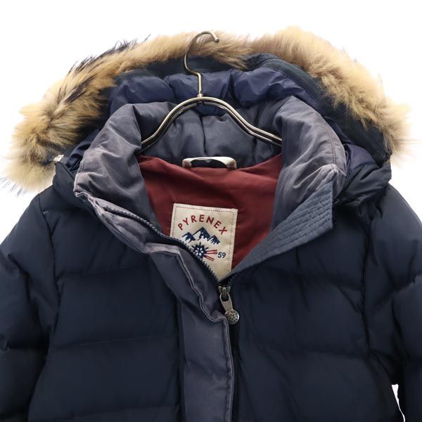 ピレネックス ダウンジャケット 36 紺 Pyrenex メンズ