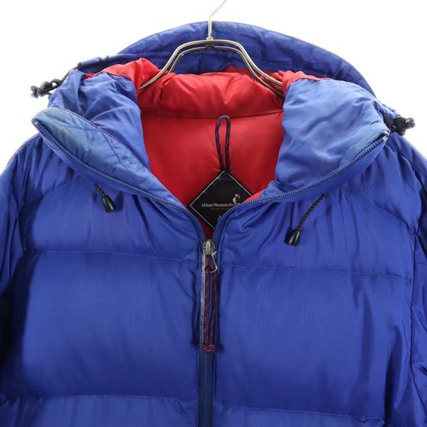 アーバンリサーチドアーズ ナンガ 日本製 ナイロン ダウンジャケット S ブルー系 URBAN RESEARCH DOORS NANGA メンズ