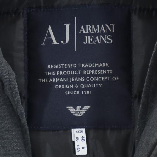 アルマーニジーンズ キルティングジャケット S グレー ARMANI JEANS メンズ