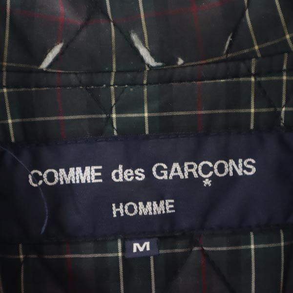 コムデギャルソンオム 2008年 日本製 中綿ジャケット M 黒 COMME des GARCONS HOMME 裏キルティング メンズ
